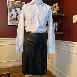 BCBGMaxAzria leather pencil skirt, size 2